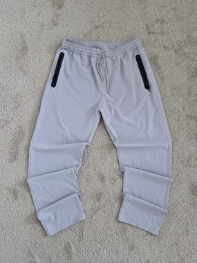 Vintage Y2K Outdoor Sports Light Gray Trackpants Men's XL